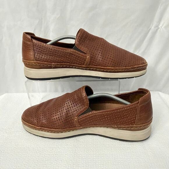 Mephisto Mens Hadrian Brown Leather Slip On Shoes 9 main image 8